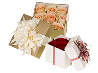 An updated and contemporary version of the classic Valentine’s Day boxed roses, this technique is a surprise of beautiful roses hidden in a lovely gift box, which makes for a most romantic gift.