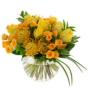 Sunshine Bright Hand-Tied-Bouquet