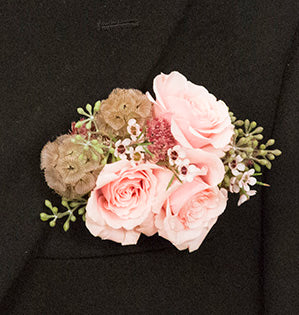 Pocket Square Boutonniere