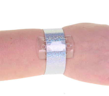 Shimmer Wrap Wristlets Pack of Six Shimmer White