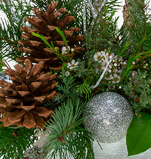 Closeup of the Christmas Arrangement