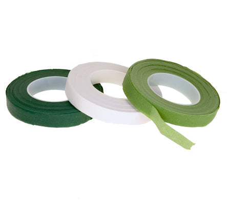 Corsage Tape Pack of 12 Rolls Light Green