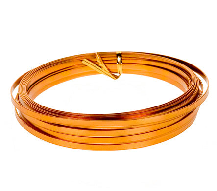 Flat Wire Single 32.8 Ft Spool 3/16 Inch Wide (Copper)