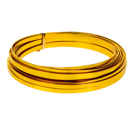 Flat Wire Single 32.8 Ft Spool 3/16 Inch Wide (Gold)