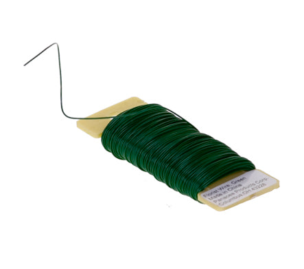 Floral Paddle Wire - 26 Gauge Roll - Green